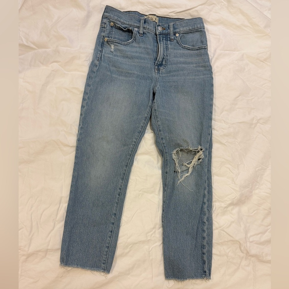 Madewell The Perfect Vintage Distressed Ankle Jeans